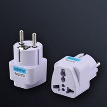 전세계 해외 여행용 돼지코 110V 220V 플러그 콘센트 화이트 어댑터, 독일한국형소켓 타입F (화이트)