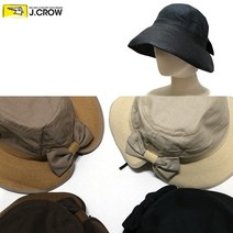 제이크로우 제이크로우 뒷 리본장식 밀짚 여성 와이어 챙모자 (JCC19S-RIW15), free