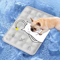 NIUFLY 강아지 쿨매트, 회색고양이