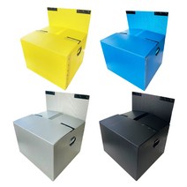 이사박스 1호 벨크로형 / 가로32 X 세로22 X 높이22 cm, 청색