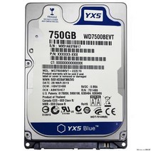 500GB 2.5인치 sata iii 내부 하드 디스크 드라이브 500g hdd hd harddisk 6gbs 16m 7mm 5400 rpm 노트북 노트북, 160GBx1개