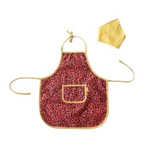 소아베 리틀 치타 유아동용 방수 앞치마 3종 세트