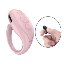 블루투스 카메라 리모콘 Ppt 프리젠 테이션 셀카 원격 제어 링 스마트 미니 사진 핸드폰 폰 태블릿, 02 Pink