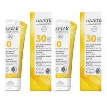 라베라 선크림 센시티브 썬 크림 안티 에이지 Spf 30 비건 Lavera Sensitive Sun 50Ml 2개