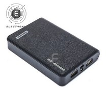 [무료배송]금속 보조베터리 DIY 키트 스토리지 케이스 상자 무료 용접 정장 4X 18650 배터리 5V 1A USB 충, 03 black