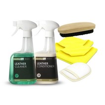 디테일링프로 가죽 클리너 500ml 레더 세정제 내부 청소 가죽 시트 얼룩 제거 + 타월, A-2 가죽크리너 500 세트, 1세트