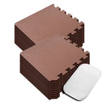 딩동펫 반려동물 퍼즐매트 20p + 마감재 30p, 카멜