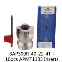 밀 헤드 CNC 밀링 커터 카바이드 인서트 APMT1135 APMT1604, 협력사, BAP300R-40-22-4T-IN