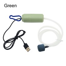 산소발생기수족관 산소 공기 펌프 물고기 탱크 USB 조용한 압축기 에어레이터 휴대용 미니 소형 산소발생, 04 Green