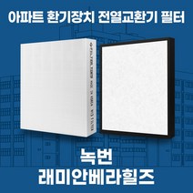 녹번 래미안베라힐즈 아파트 환기시스템 전열교환기 필터 H13등급, 30평형, 단품세트(헤파1+프리1)
