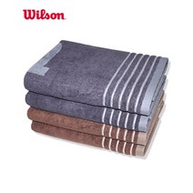 국내생산 윌슨 죽사라인 450g 호텔수건 대나무면사 대형 바스타올, 브라운