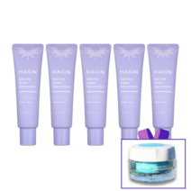 하이온 세이브 디 오션 선 에센스 SPF50+PA+++ 무기자차 비건 선크림 선블록 자외선 차단 주름 개선 미백 항산화 저자극 노파데 톤업 메이크업 50ml, 5개(추가할인+사은품+무료배송)