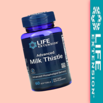 Life Extension Milk Thistle 96Omg 실리마린 고급 밀크씨슬 milk thistle 밀크시슬 추출물 소프트젤 [6O젤*1병]