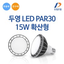 두영 LED 전구 PAR30 15W 확산형 집중형, 전구색(주황빛), 두영 LED PAR30 15W 집중형