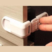서랍 여닫이문 문열기방지 도어락 창문 미닫이문 냉장고도어 서랍장 샷시 붙박이장 가구손잡이 화장실 방문, 화이트