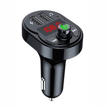 차량용블루투스 JINSERTA-핸즈프리 5.0 FM 송신기 자동차 키트 MP3 변조기 플레이어 무선 핸즈프리 오디오, 02 X1