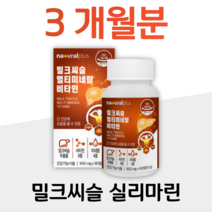 밀크씨슬 밀크시슬 실리마린 멀티 비타민 미네랄 비오틴 엽산 아연 활력 비타민B 풍성한 에너지 면역 온가족 엄마 아빠 부모님 성장기 청소년 대학생 직장인 할머니 할아버지 주부 중년층, 1통, 900mg x 90정 (하루 1정)