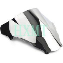 윈드스크린 오토바이 스즈키 윈드 실드 스크린 더블 버블 SV650 SV650S SV400 SV400S SV 650 S 400 1999 2000 2001 2002 207404, 은색