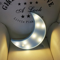 구름 LED 3D 만화 야간 조명 귀여운 아이 어린이 날 선물 장난감 아기 침실 장식 램프 실내 사랑스러운, moon blue