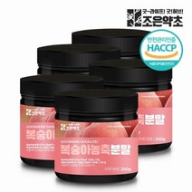 조은약초 복숭아 농축 분말 가루 파우더 200g x 5, 옵션선택, 단품없음