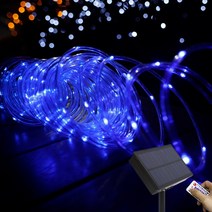 HK-LED 태양광 호스 조명등 32M 300구, 블루