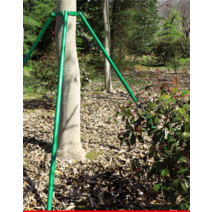 나무지지대 지주대 과수 받침대 조경 묘목 프레임 1, 4미터 그린 48관 1.2 두께 3개