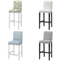 이케아 바의자 BERGMUND 베리문드 등받이바스툴커버 오르스타 라이트그레이