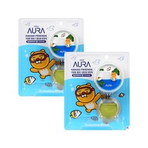 AURA 카카오 스위밍 라이언 4.5ml 차량용방향제 윌유메리미 향 x 2개, AURA 카카오 스위밍 라이언 4.5m