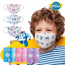 로보카폴리 새부리형 일회용 귀편한 숨편한 캐릭터마스크 소형 30매, 03.혼합 30매