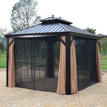 스크린도어하우스 고급농막 파고라정자 전원주택전문, 4기둥[3X3미터] 파란색