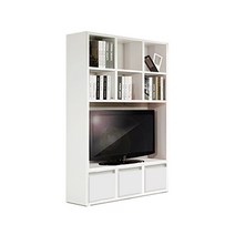 PET 5단TV 수납 책장 H, 웬지