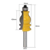 루터날 트리머날 루터비트 홈파기날 목공용루터 8mm 생크 건축 초경 몰딩 라우터 비트 트리밍 목공 커터 전, 한개옵션0