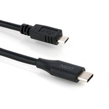 넥스트 타입C to USB 마이크로 5핀 OTG 변환 젠더 NEXT-1517TC, Black, 1개