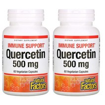 내추럴팩터스 퀘르세틴 500MG VeggieCapsules 60정 2개