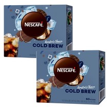 네스카페 콜드브루 더치커피, 1g, 60개입, 2개