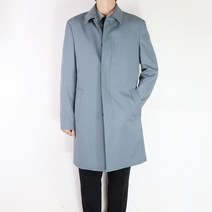 바쏘옴므 2023 S/S 구김없는 스판 맥코트 3컬러 베이지 네이비 민트그레이 트렌치 코트 X1CC03