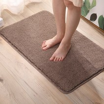 욕실 발매트 주방 현관 싱크대 부엌 호텔 러그 극세사 면 미끄럼방지 카페트 호텔발매트 푹신한 주방러그 북유럽 욕실미끄럼방지매트 미끄럼방지패드, 브라운