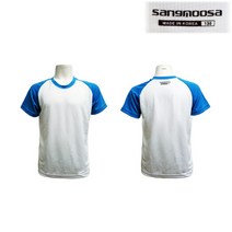 국산 상무사 쿨링 태권도 티셔츠 반팔 도복 하복 상의 생활복 합기도 특공 무술 무도복 체육복 수련 어린이 유치원 훈련용 여름 단체복