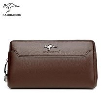남자 클러치 백 비밀 번호 롱 지갑 PU 가죽 carteira 지퍼 masculino 많은 슬롯 망 대형 비즈니스 Clutche