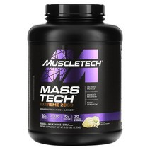 MuscleTech 웨잇트 근육 건강 관리 매스 테크 익스트림 프로틴 Mass Tech Extreme 바닐라 맛 2.72kg 1팩