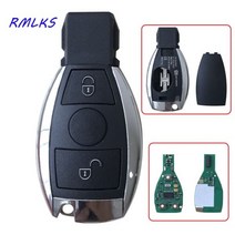 메르세데스 벤츠 2000 NEC BGA 타입 스마트 원격 키 315MHz 433MHz 자동차 자동 장착 MB Emeregny 키 블레이드 포함, 2BTN_433MHz, 2BTN+433MHz