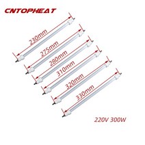 원적외선 히터 전기 난로 220v 석영 가열 튜브 300w 가열 요소 소독 캐비닛 용, 300w l310mm