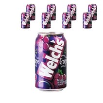 웰치스 포도 그레이프맛 포도맛 탕비 간식 티타임 음료 식음료 오피스 미팅 맛있는 향좋은 355ml, 9개