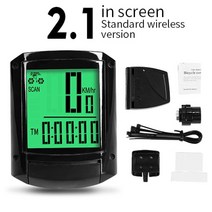 자전거 부품 용품 전기자전거inbike 방수 컴퓨터 무선 및 유선 mtb 사이클링 주행 거리계 스톱워치 속도계 시계 led 디지털 속도, 협력사, 2.1 녹색-무선