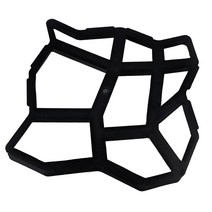 35x35x cm 정원 통로 메이커 금형 DIY 플라스틱 바닥 포장 시멘트 벽돌 콘크리트 홈 돌 도로 장식