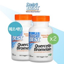 [1+1] 닥터스베스트 퀘르세틴 브로멜린 단백질분해 180정 케르세틴 스테아린산마그네슘 말토덱스트린, 기본, 1개
