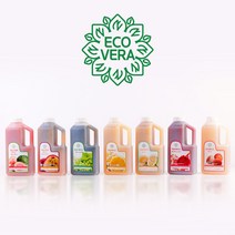 에코베라 베이스 과일농축액 레몬 핑크구아바 리치 포멜로 적용과 1L 5종 (냉장), 포멜로 베이스 1L