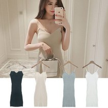 핫바 골지 민소매 끈원피스 SD-5758