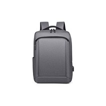 비즈니스 배낭 남성 대용량 방수 슬림형 경량 통근 통학 백팩 15.6인치 PC 리쿠르트 2WAY USB 충전구 부착 피로 경감 그레이