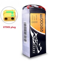 드론배터리 RC소품 TATTU-리포 배터리 버스트 22000mAh 22.2V 6S 488wh 25C 대형 부하 멀티로터 FPV 드론 헥사콥터 옥토콥터용, [02] XT90S Plug